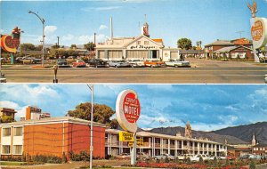 Salt Lake City Utah 1960s Postcad Covey's America Motel & Coffee Shop