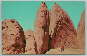 Gallup New Mexico~Red Buttes Along Highway US 66~Vintage Postcard