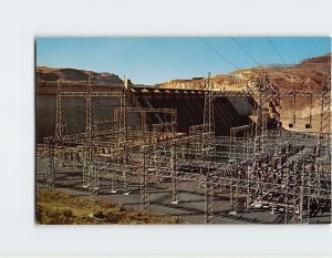 Postcard Transformer And Switching Yard, Grand Coulee Dam, Grand Coulee, WA