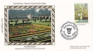 National Trust Pitmedden Benham Stamp First Day Cover