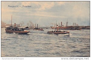 Netherlands Rotterdam Maasgezicht Harbor Scene