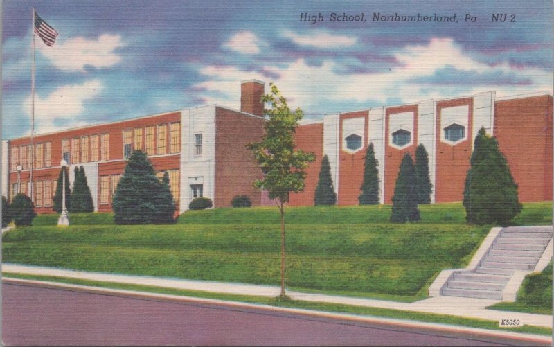 Postcard High School Northumberland PA