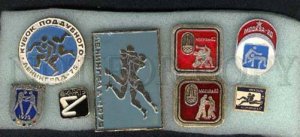 000078 WRESTLING set of 8 russian different pins #78