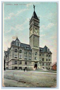 1910 City Hall Building Lowell Massachusetts MA Antique Posted Postcard