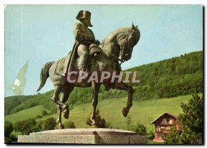 Modern Postcard Route Napoleon Laffrey Isere Statue of Emperor overlooking th...