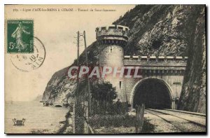 Postcard Old Line Aix les Bains Culoz Tunnel Saint Innocent