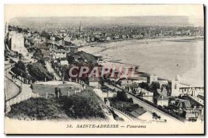 Old Postcard Sainte Adresse Panorama
