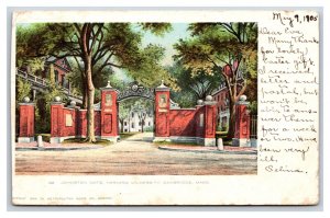 Johnston Gate Harvard University Cambridge MA Massachusetts UNP UDB Postcard U13