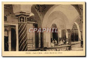 Old Postcard Tunis Souk el Berka Old Marche Slave