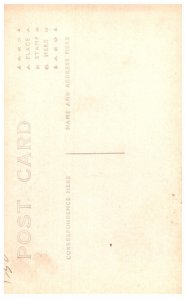 Soldier standing in Church  RPPC