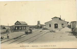 PC MADAGASCAR, ANIVERANE, LES ATELIERS, Vintage Postcard (b31350)