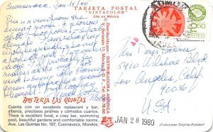 Hosteria Las Quintas Mexico Tarjeta Postal 1980 