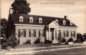 Vintage Georgia Postcard - The American Legion Home - Valdosta