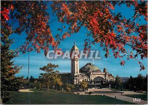 Modern Postcard Limoges Haute Vienne Beds flower Field of July and the statio...