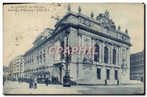 Old Postcard The Theater Lille Boulevard Carnot