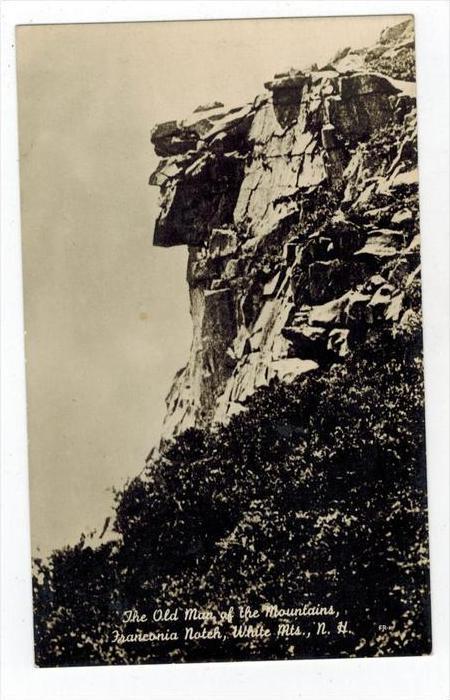 New Hampshire Franconia Notch   THE OLD MAN OF THE MOUNTAIN   RPC