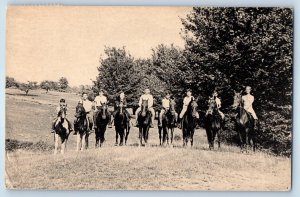 1963 Brackney Pennsylvania PA Postcard Horsemanship Direction Camp Susquehannock
