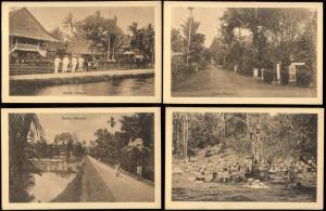 indonesia, Lot of 7 Postcards, CELEBES MENADO, Tomohon, Sonder, Tondano (1920s)