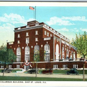 c1910s St. Louis, IL Knights of Columbus Building Touring Cars Roadster PC A254