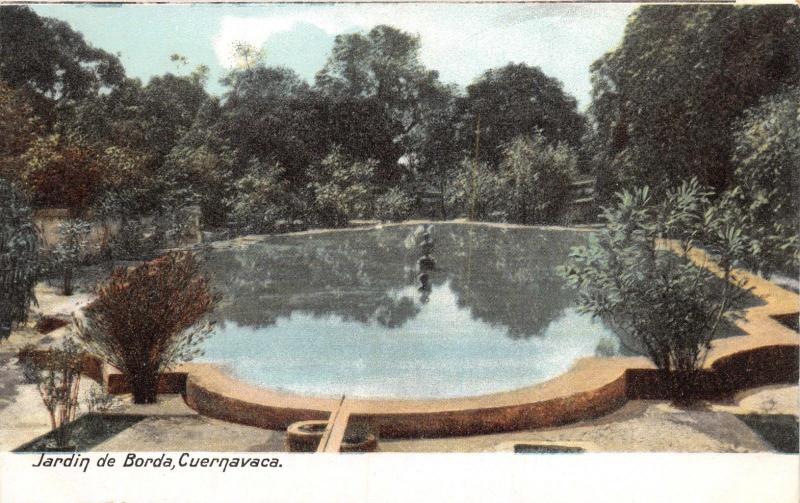 CUERNAVACA MORELOS MEXICO~JARDIN de JOSE de  BORDA~I G HATTON PUBL POSTCARD 1900