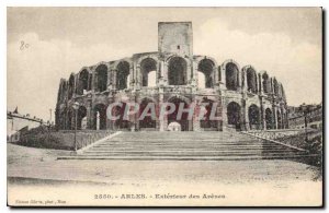 Old Postcard Arles outside of Arenes