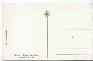 Belgium Postcard - Bruges - Eglise Notre-Dame - Chaire De Verite [1743]   A2703