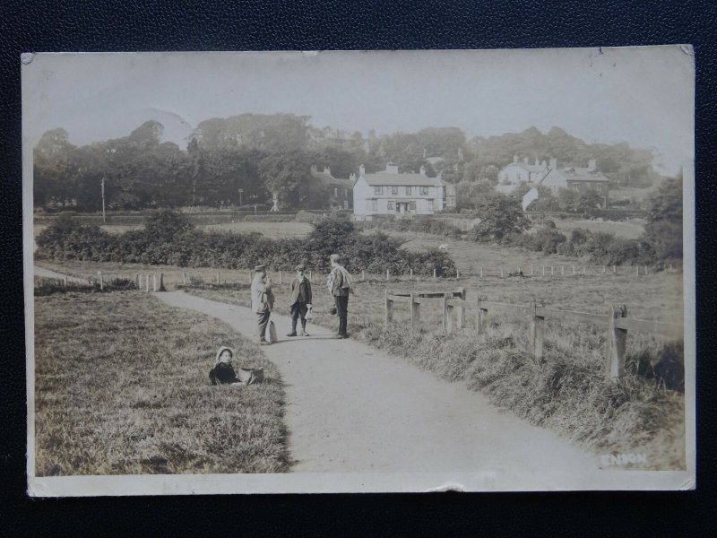 Staffordshire ENDON Country Lane View c1920 RP Postcard