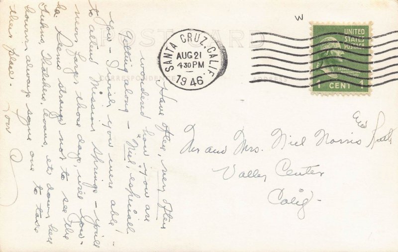 Ladies Dormitory Mission Springs California 1946 Real Photo postcard