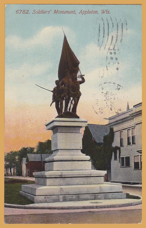 Appleton, WIS., Soldiers Monument - 1912