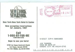 Advertizement New York New York Hotel Casino Las Vegas Nevada   Postcard  # 8680