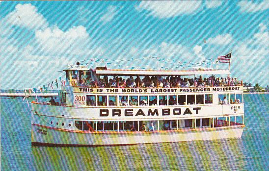 Florida Miami Pier 10 City Yacht Basin Seven Seas Dreamboat Sightseeing Boat