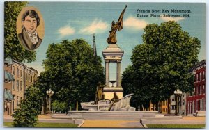 M-58393 Francis Scott Key Monument Baltimore Maryland