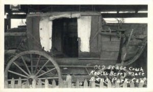 Real photo, Old Stage Coach - Buena Park, California CA  