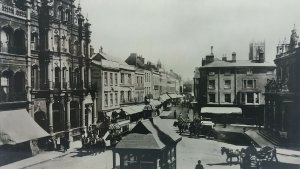 Vintage Rp Postcard The Cornhill and Tavern St c1894 Ipswich Real Photo Rppc