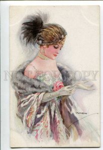 402617 GLAMOUR Woman THEATRE Fashion by USABAL vintage PC