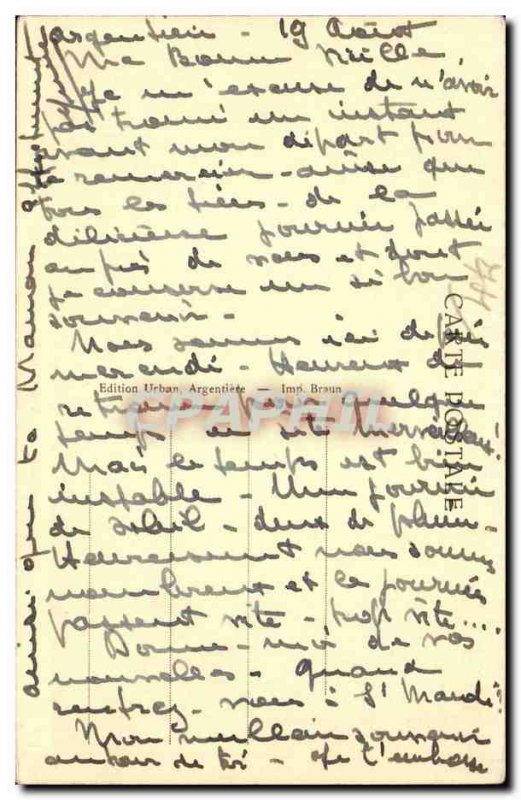 Argentiere - Mont Blanc - Vue Generale - Old Postcard