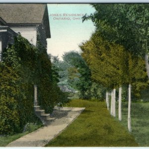 1910 Ontario, Ore. Jones Residence Overgrown House Postcard Scheff Vines Home A6