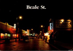 Tennessee Memphis Beale Street At Night