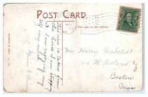 1907 Lake Auburn from White Oak Hill, Auburn, Maine Postcard