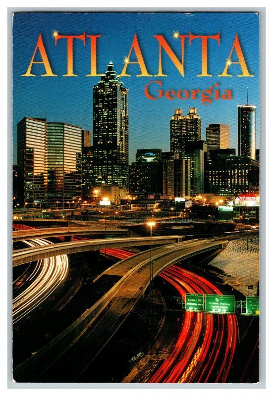 2005 ATLANTA Georgia Skyline Vintage Postcard Continental View Card 