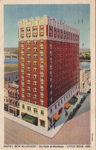 Postcard Hotel Ben McGehee Little Rock Arkansas AR