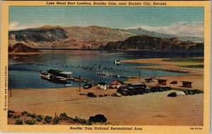 Lake Mead Boat Landing Boulder Dam near Boulder City NV Postcard PC120