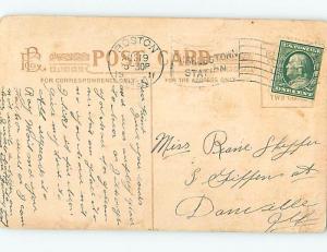 Divided-Back BIG LETTERS Boston Massachusetts MA ho7192