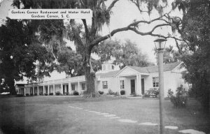 SC, South Carolina GARDENS CORNER RESTAURANT~MOTEL~Geo Ricker ROADSIDE  Postcard