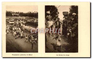 Old Postcard India india Foreign Missions Eveche Salem pagan procession the b...