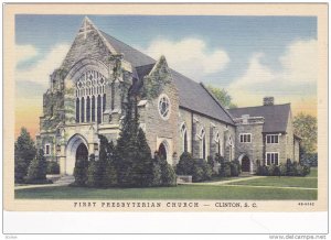 First Presbyterian Church, Clinton, South Carolina, 1930-1940s