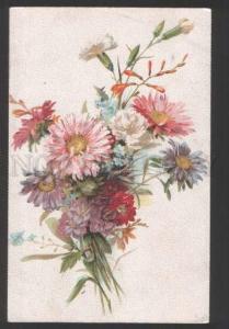 117934 Field BOUQUET UnSign KLEIN vintage Colorful PC