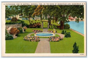 1949 Shotwell Memorial Park Shore of Skaneateles New York NY Antique Postcard 