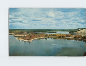 Postcard Horseshoe Island on the Au Sable River, Huron National Forest, Michigan