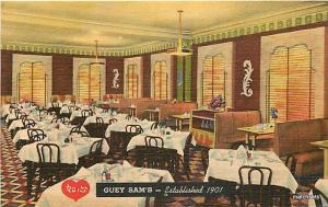 CHICAGO, ILLINOIS Guey Sam's Chinese Restaurant Interior TEICH 7779 Postcard
